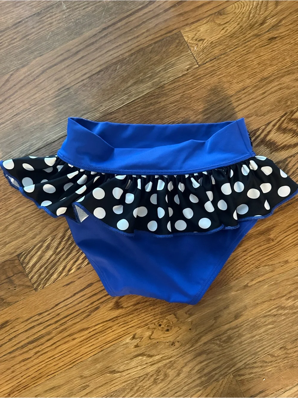 Kandi Kouture Girls size Large 7/8 Blue Polka Dot Ruffle Bottoms
